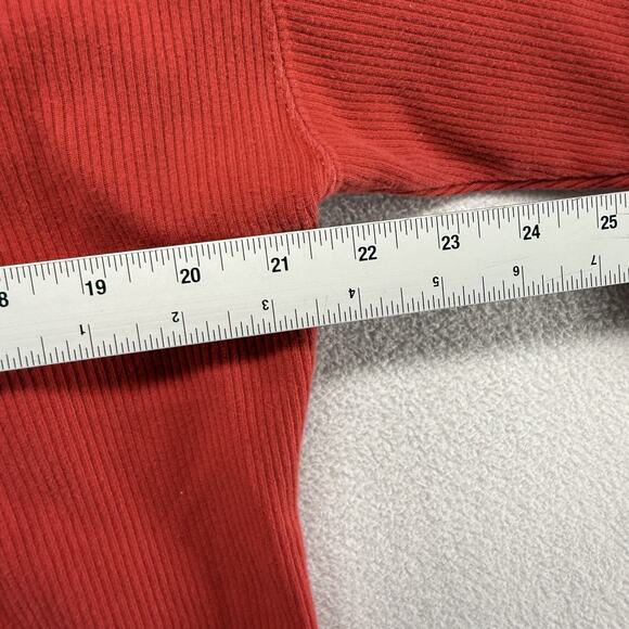 Vintage Marlboro Unlimited Thermal Shirt men's Large Red Henley Button 90s Blank - Picture 4 of 7